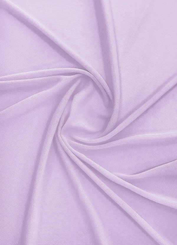 front Azazie Lilac Stretch Mesh Fabric By the Yard