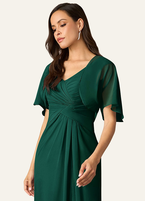 front Azazie Salome-Chiffon-Wickeltuch In Passender Farbe