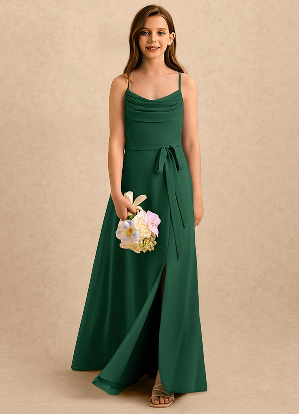 Azazie Jasslyn Girls Formal Sukienki dla dziewczynek sypiących kwiaty  image1