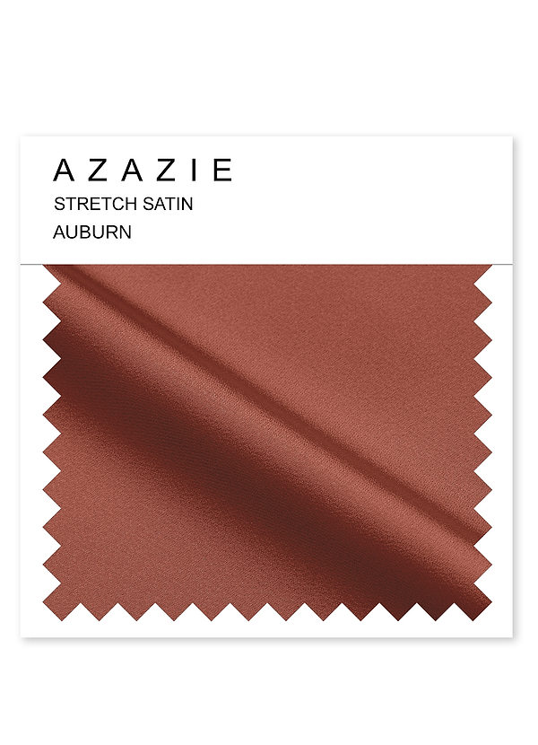 front Azazie Auburn Stretch Satin Swatch