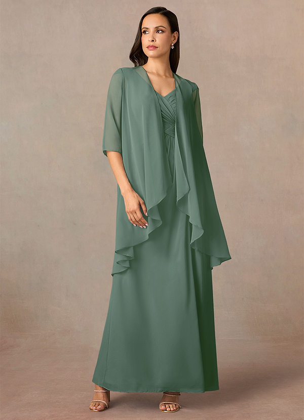 front Azazie Olivia Chiffon Wrap