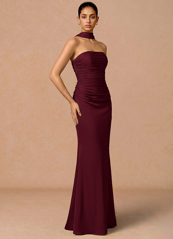 Zora Merlot Maxi Dress image1