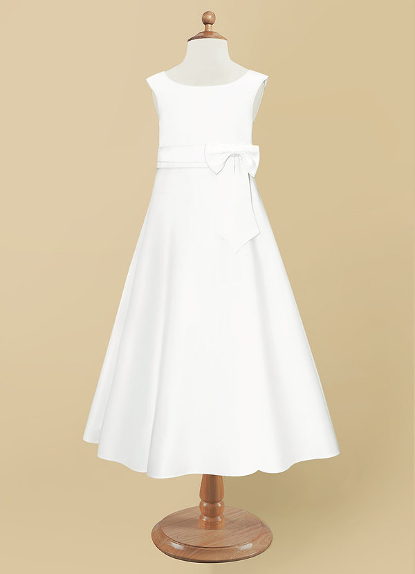 front Azazie Lindy Flower Girl Dress