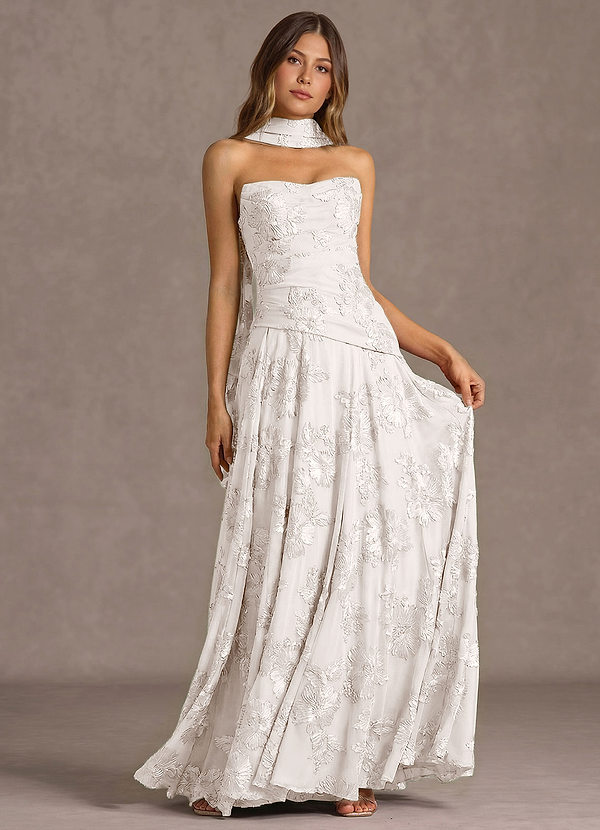 Gabriela Cloud White Maxi Dress image1