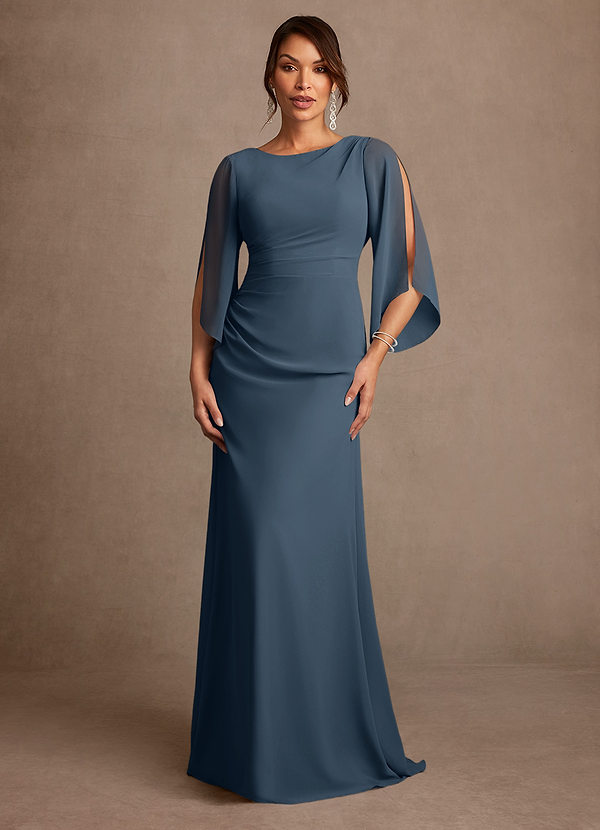 Azazie Anaheim Mother of the Brides Dresses Neptune A-Line Pleated Chiffon Dress image1