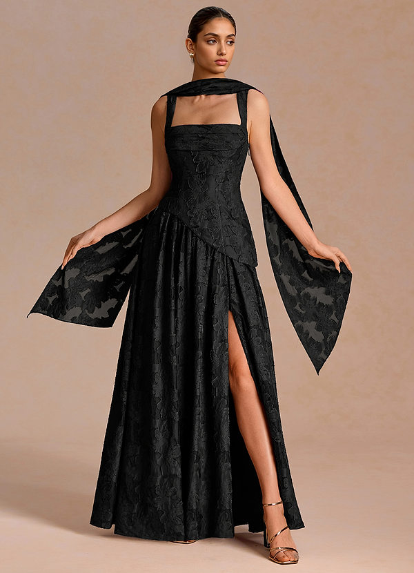 Cecily Black Maxi Dress image1
