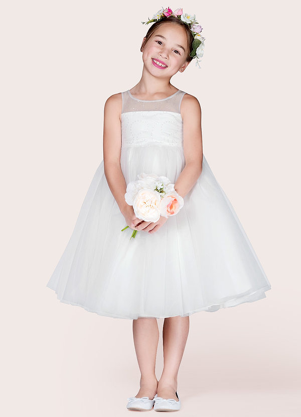 front Azazie Hava Flower Girl Dress