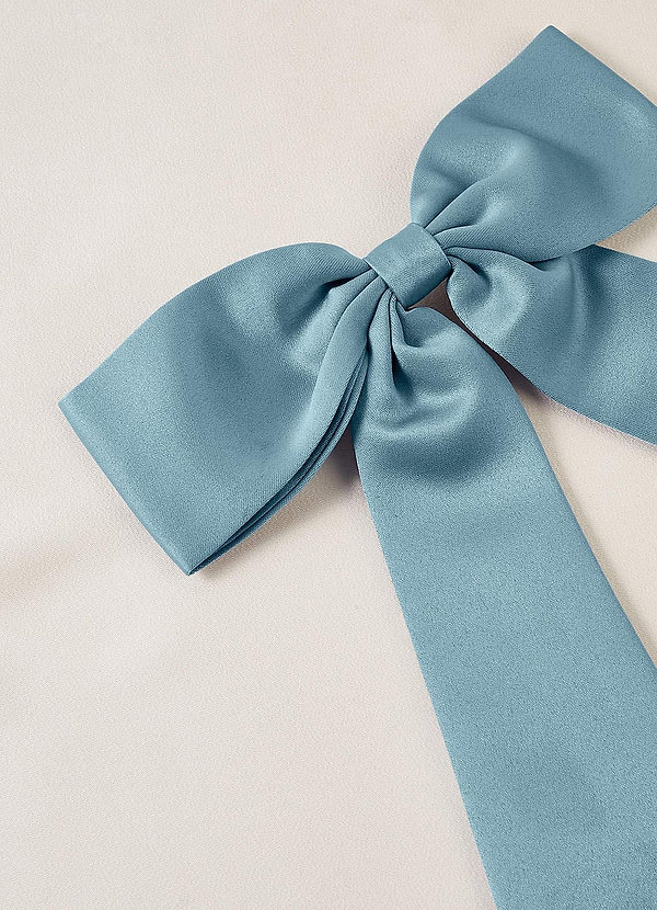 front Matching Color Bow Hair Clip