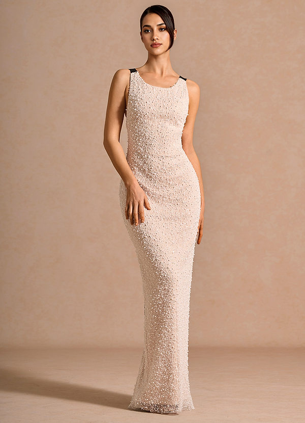 Vestido Champán Largo Scylla image1