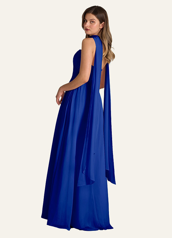 front Azazie Matching Color Chiffon Scarf