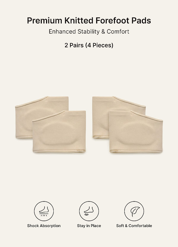 front 2 Pairs Metatarsal Pads & Forefoot Sleeves