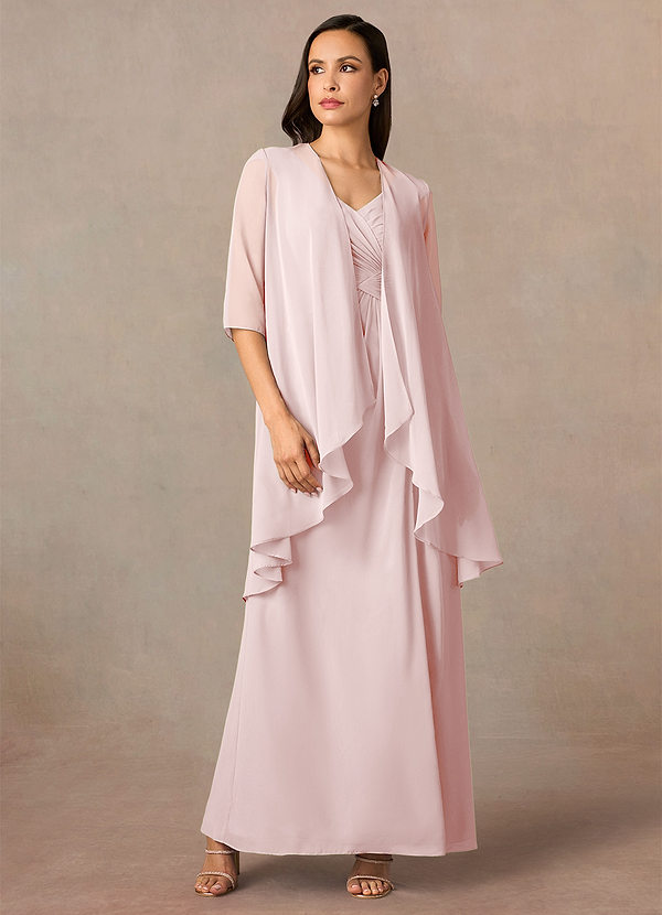 front Azazie Matching Color Olivia Chiffon Wrap
