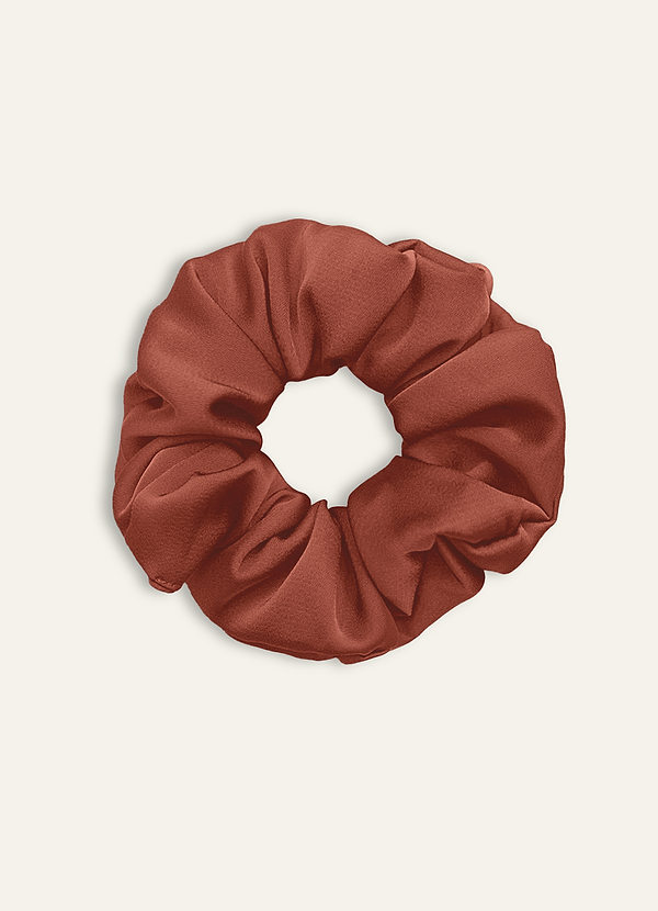front Matching Color Bridesmaid Stretch Satin Over Size Scrunchies 3Pack