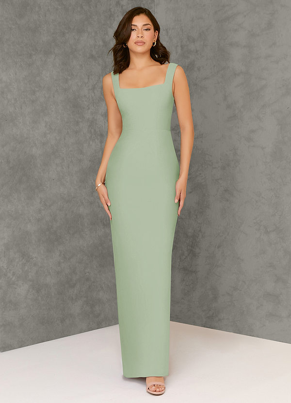Stephanie Sin Tirante Novio Mini Vestidos Salvia Polvorienta Tallas Grandes