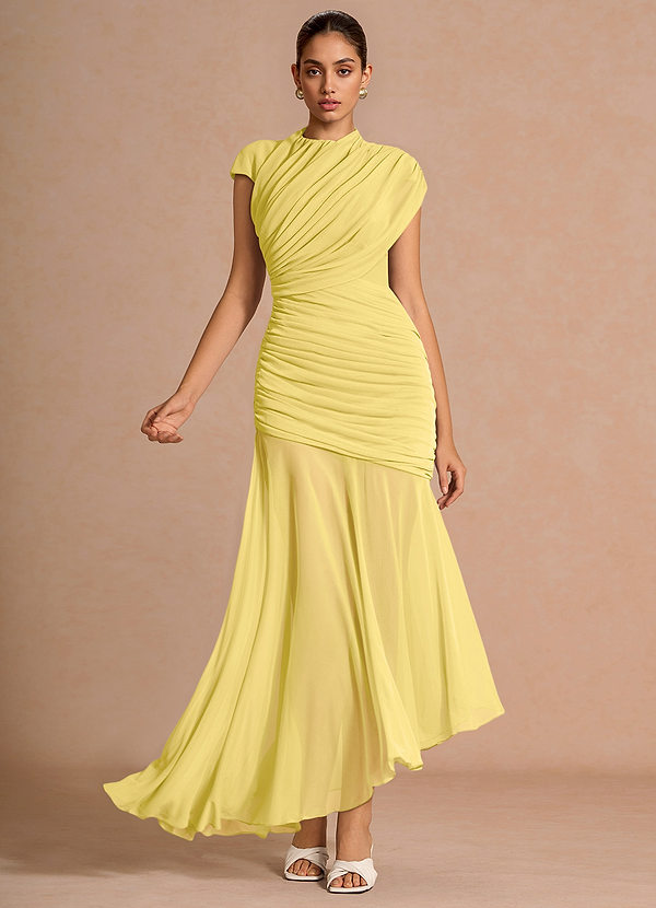 Belmira Pastel Yellow Maxi Dress image1