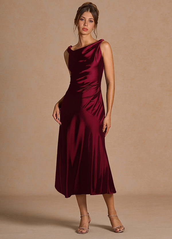 Adriana Merlot Midi Dress image1