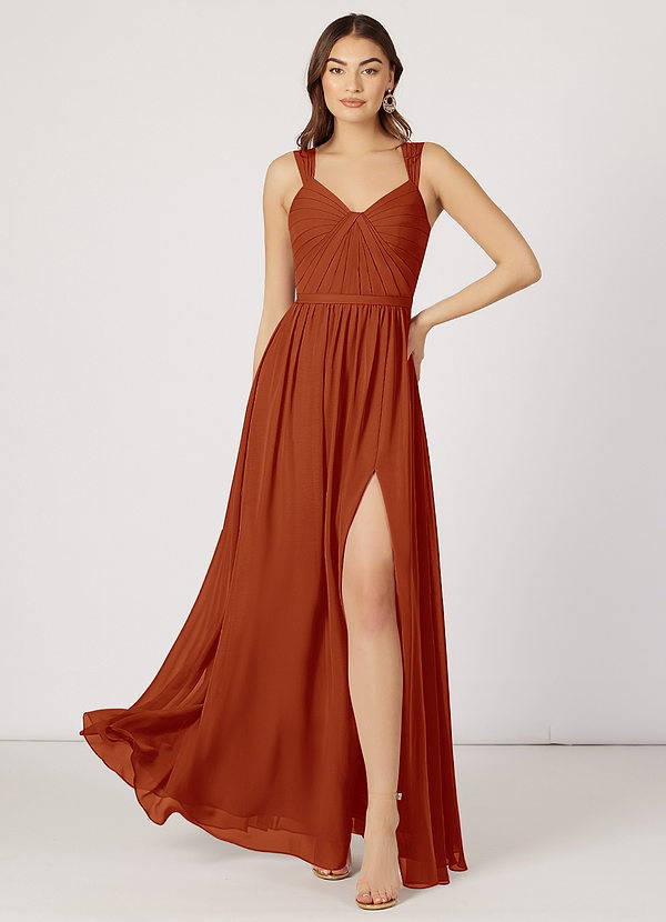 Paprika Azazie Evie Bridesmaid Dresses Azazie