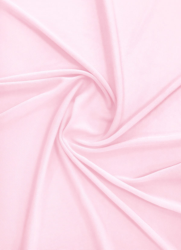 front Azazie Bonbonrosa Stretch-Mesh-Stoff Meterware