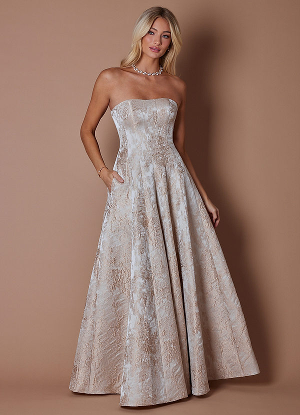 Lory Gold Taupe Gown image1