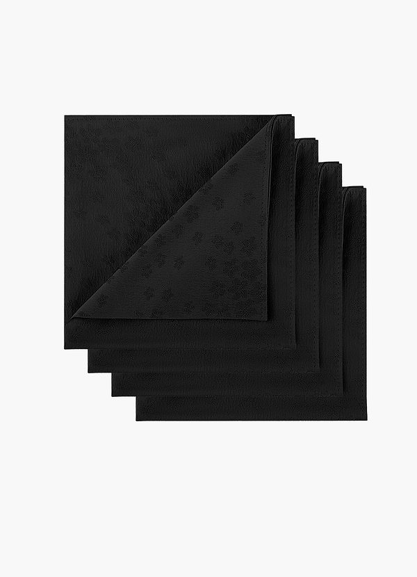 front Juego de pañuelos de bolsillo jacquard – 4 piezas