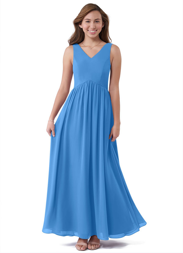 Blue Jay Azazie Oceana JBD Junior Bridesmaid Dresses | Azazie