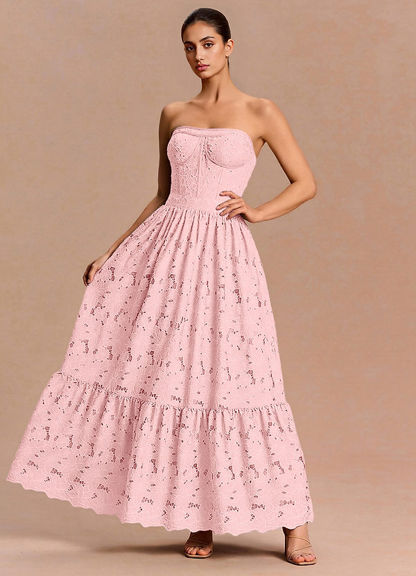 Robe Maxi Rose Poudré Apoline image1