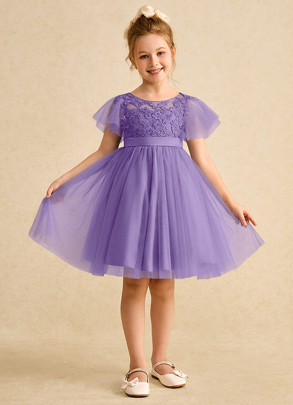 Queenie Flower Girl Dresses Tahiti A-Line Lace Dress image1