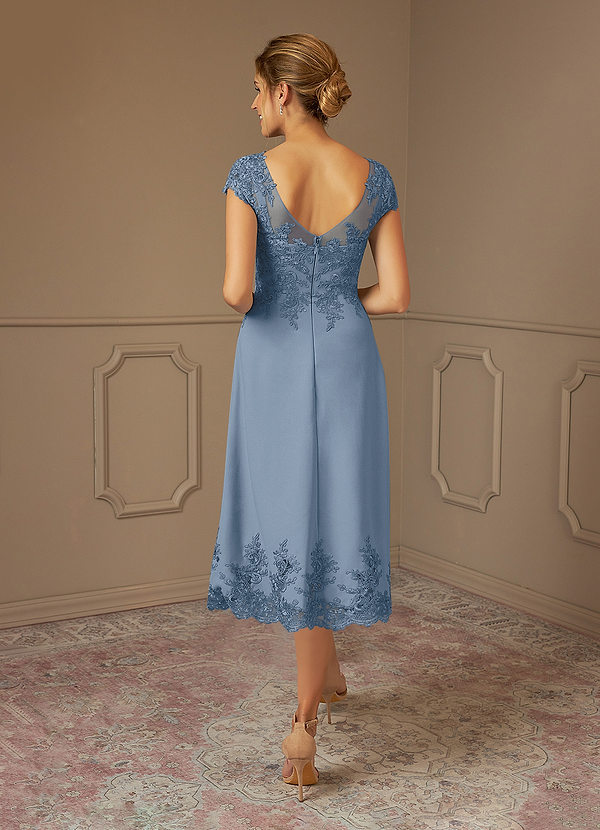 Surplice Retract Your Waist Combo Midi Mother Of The Bride Outfits Dress