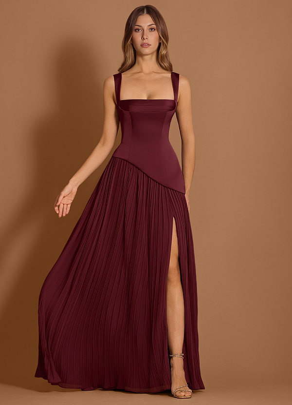 Stephanie Wine Maxi Dress image1