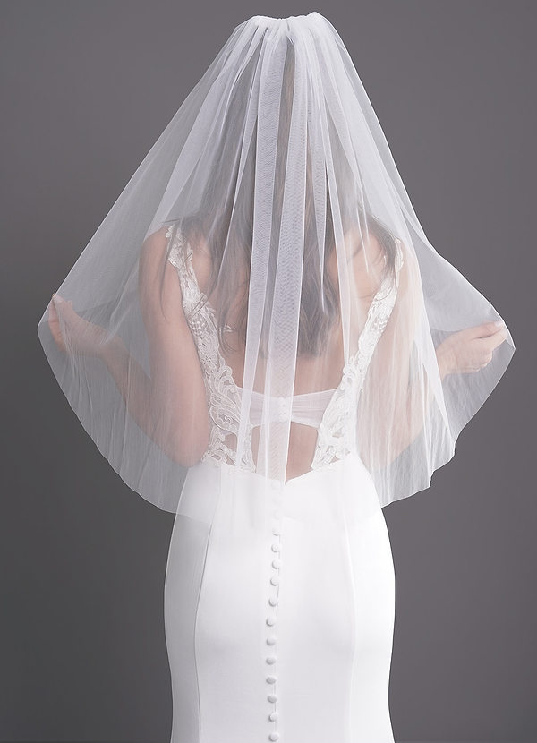 front Talia Waist Length Veil