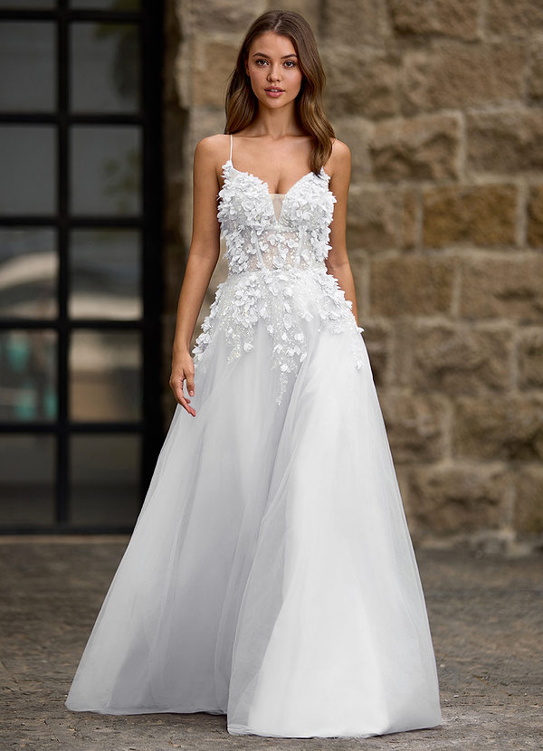 Seraphic White A-line Prom Dress image1