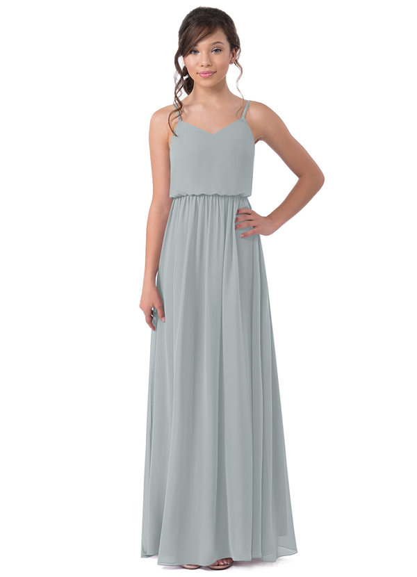 Dolphin Grey Azazie Sandra Junior Bridesmaid Dresses | Azazie