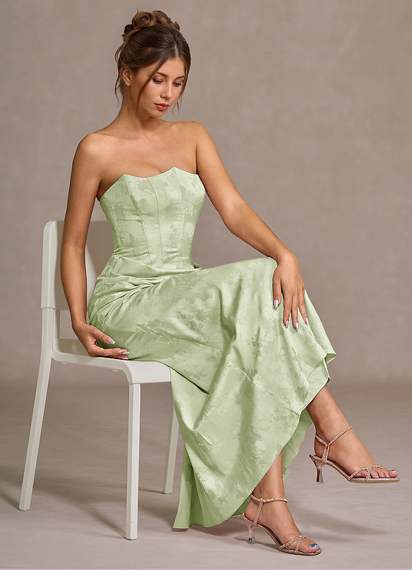 Amabel Light Green Maxi Dress image1