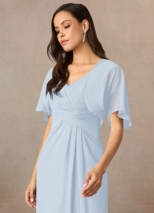 front Azazie Matching Color Salome Chiffon Wrap