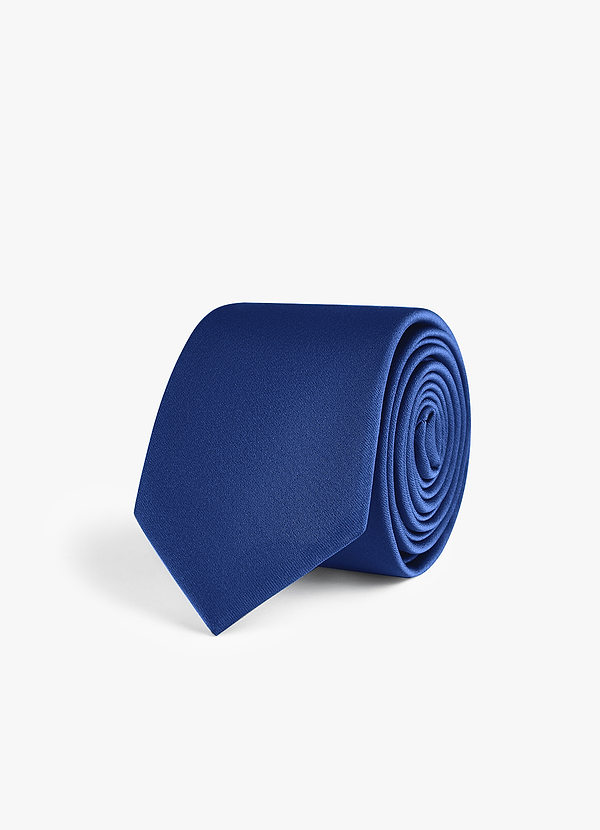 front Corbata fina de satén elástico