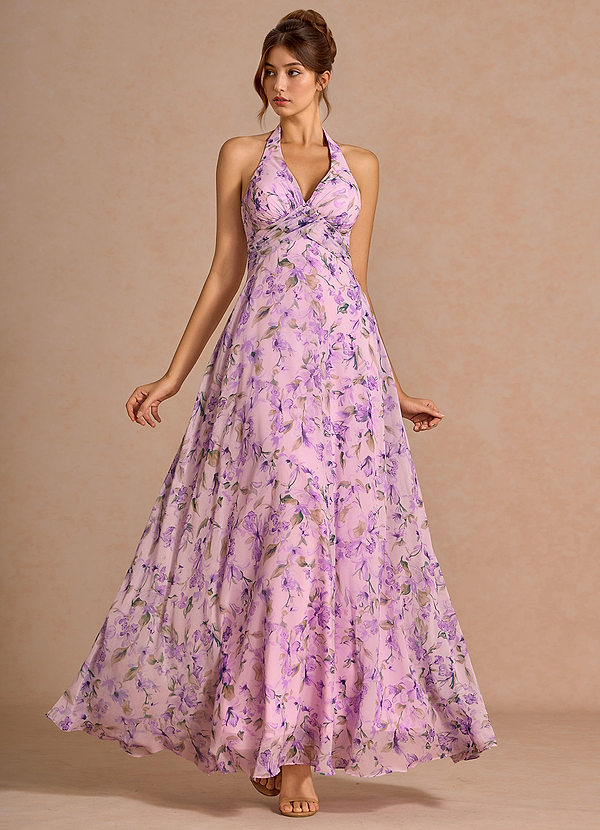Josee Violet Floral Maxi Dress image1