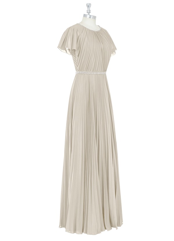 Azazie Kara Modest Bridesmaid Dresses - Taupe | Azazie