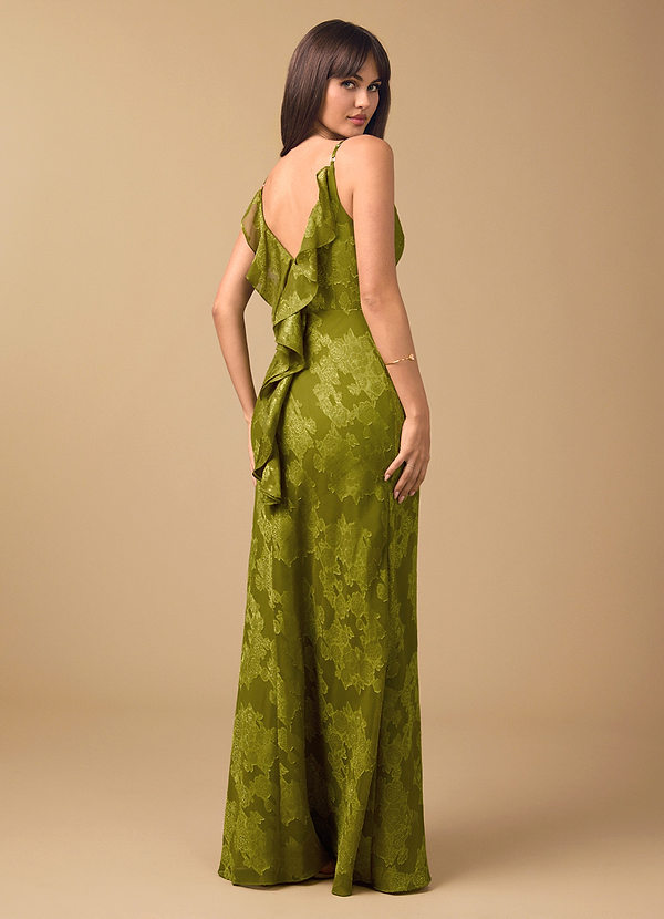 Vestido Liquen Dorado Maxi Jewel image1