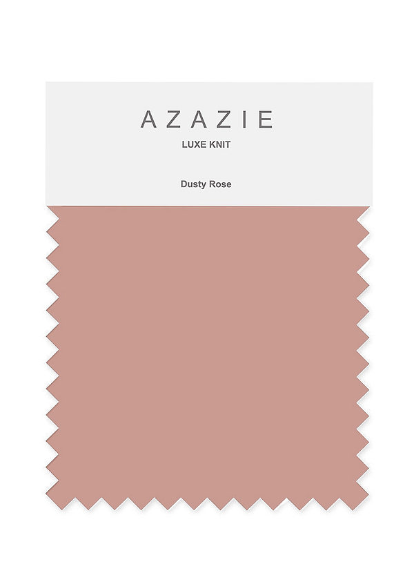 front Azazie Dusty Rose Luxe Knit Swatches