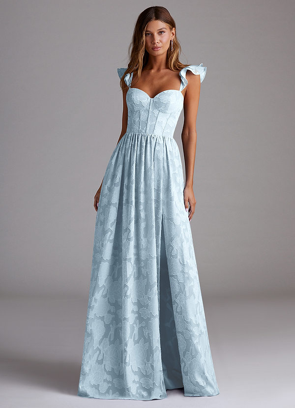 Candice Himmelblau Korsett-Maxikleid image1