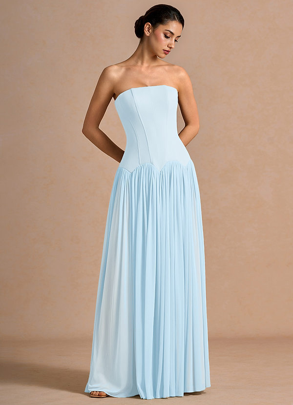 ball dresses blue Royal Ellie Wilde EW36073 Long Gown Low Back Formal Prom Tempting Ribbed Knit Midi Style:Dress F life-event-bridal-shower-guest-outfits