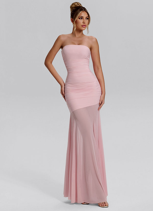 Hildegard Powder Pink Maxi Dress image1