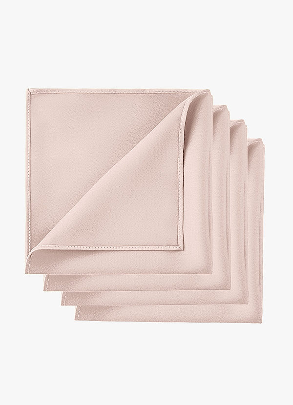 front Sæt med matchende lommeklude i stretchsatin til forlovere – 4 dele