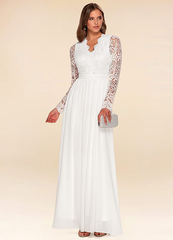 long sleeve maxi dress for wedding