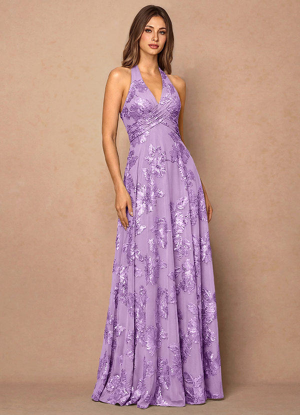 Josee Frosted Lilac Maxi Dress image1