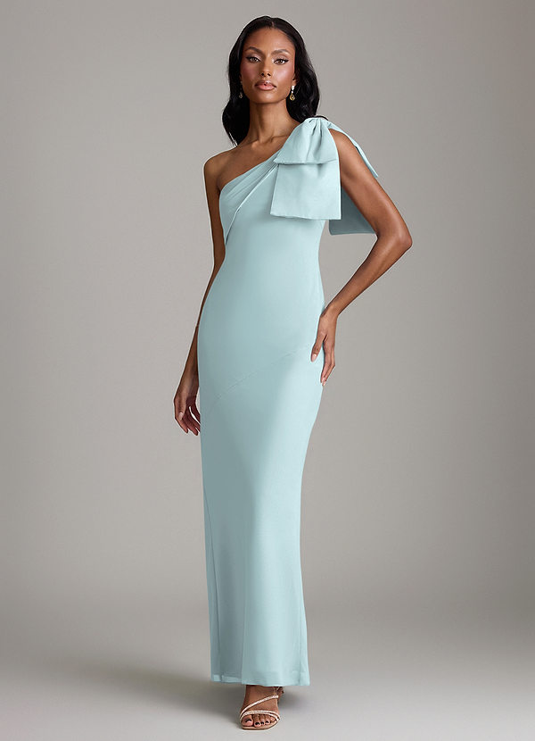 Yuanna Bridesmaid Dresses Mist Mermaid One Shoulder Chiffon Dress image1
