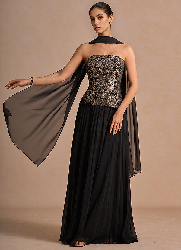 Kleid Colby Ebenholz Gold image1