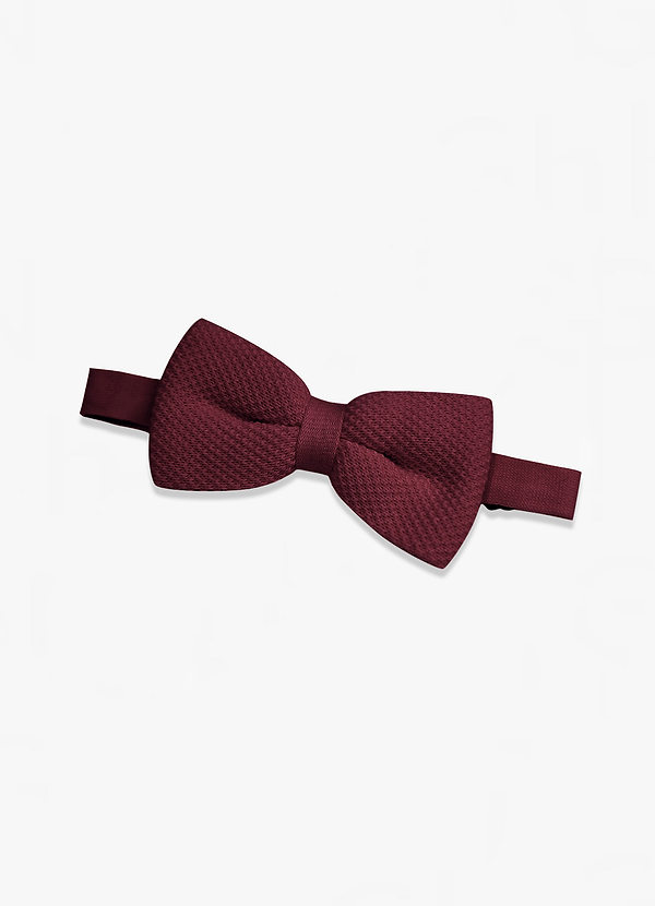 front Men's Wool Knit Bow Tie