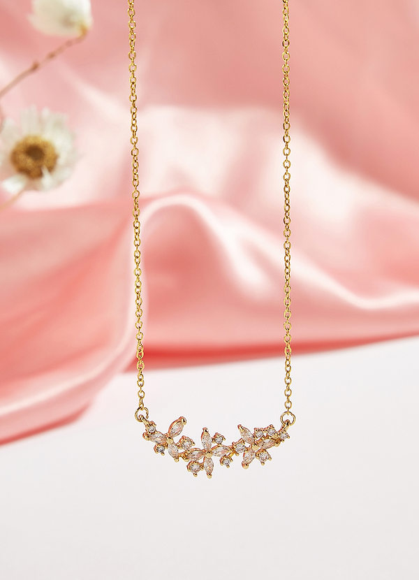 back Icy Snowflake Necklace