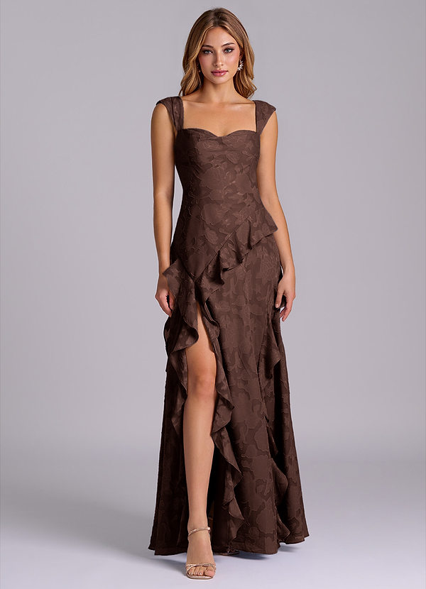 Sloane Bridesmaid Dresses Ganache A-Line Sweetheart Neckline Floral Burnout Dress image1